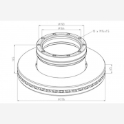 ΔΙΣΚΟΠΛΑΚΑ SAF [376X145X45]