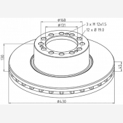 ΔΙΣΚΟΠΛΑΚΑ SAF [430X130X45/12H]
