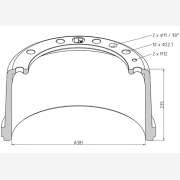 ΤΑΜΠΟΥΡΟ IVECO 381x178/235mm
