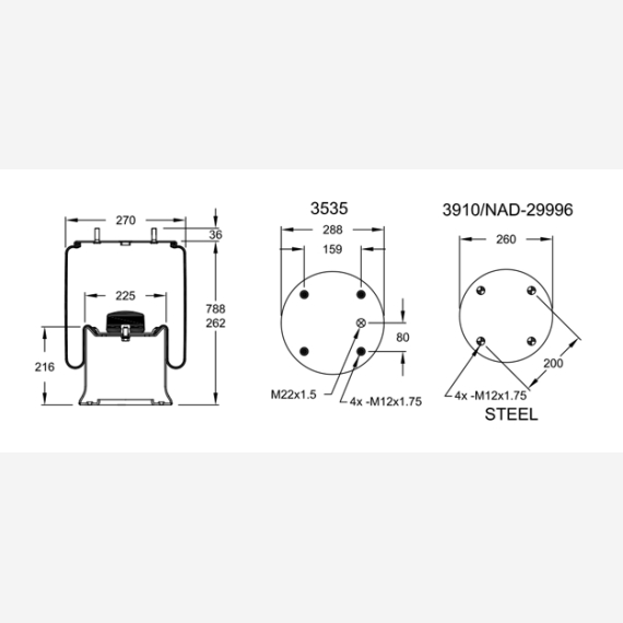 ΑΕΡΟΦΟΥΣΚΑ FRUEHAUF-SAF-WEWELER (STEEL PISTON)