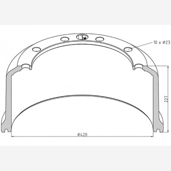 ΤΑΜΠΟΥΡΟ SAF 420x180/227mm ΑΦ.300